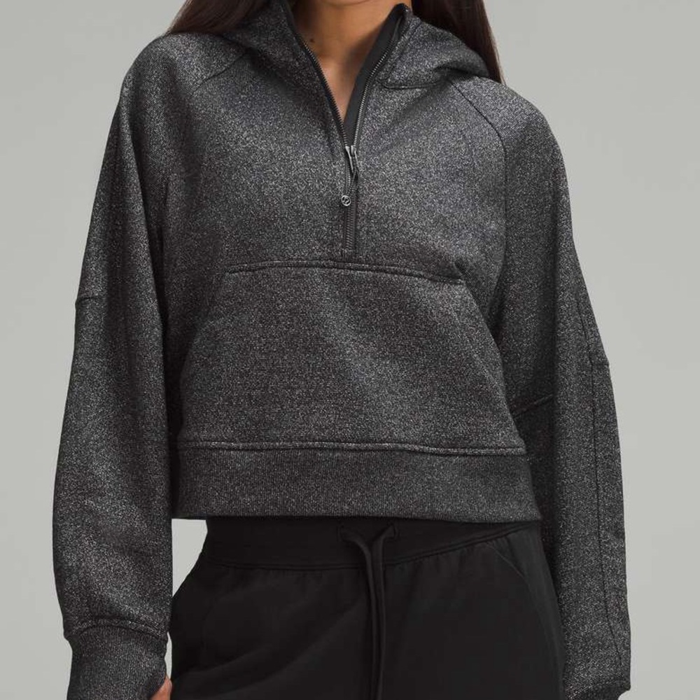 Lululemon Oversized Hoodie Scuba in Black Spark